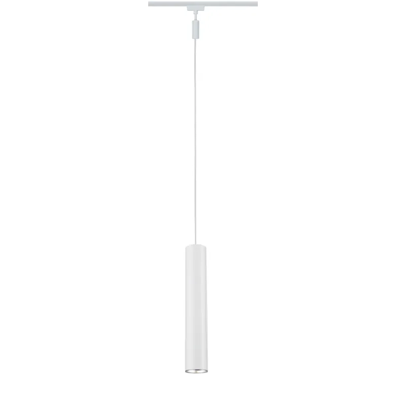 Suspension URail Catalejo max10W GU10 Blanc /Chrome dépoli 230V Métal