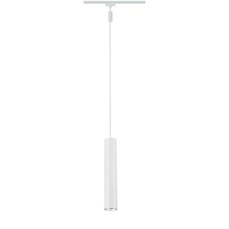 Suspension URail Catalejo max10W GU10 Blanc /Chrome dépoli 230V Métal