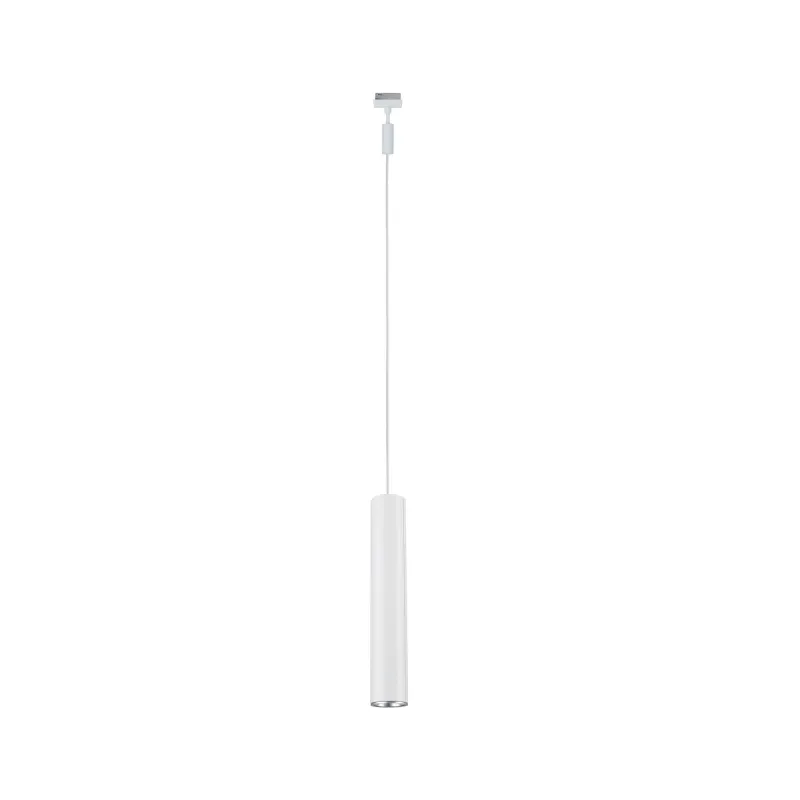 Suspension URail Catalejo max10W GU10 Blanc /Chrome dépoli 230V Métal