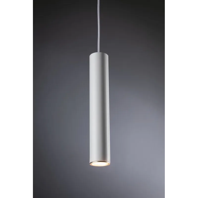 Suspension URail Catalejo max10W GU10 Blanc /Chrome dépoli 230V Métal