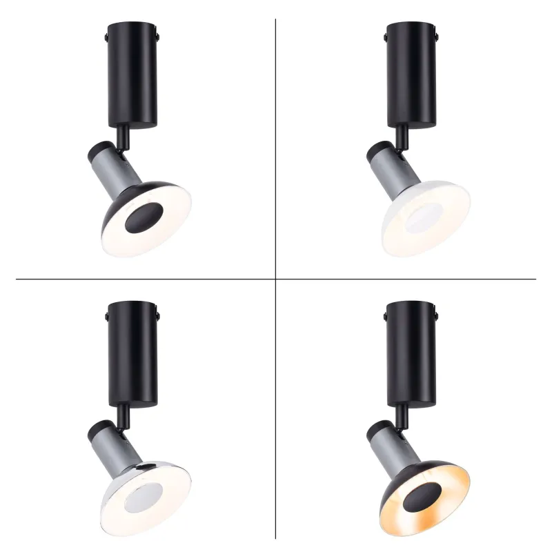 Plafonnier Runa max 1x_W GU10 Noir/Anthracite 230V métal