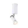 Plafonnier Runa max 1x_W GU10 Blanc/Gris 230V Métal