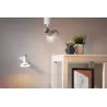 Plafonnier Runa max 1x_W GU10 Blanc/Gris 230V Métal