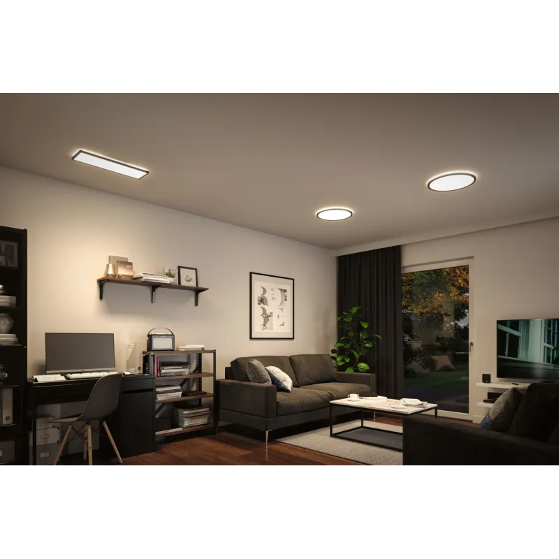 Panneau Atria Shine22W 4000K 580x200mm 230V Noir plastique
