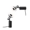Lampe à poser/applique Runa max 1x_W GU10 Noir/Anthracite 230V métal