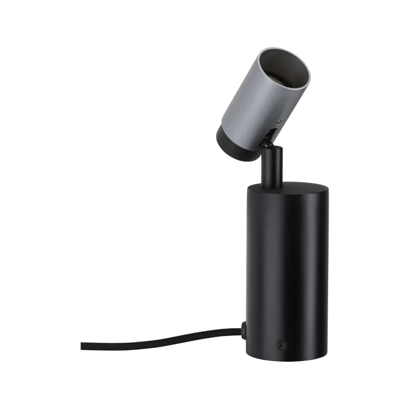 Lampe à poser/applique Runa max 1x_W GU10 Noir/Anthracite 230V métal