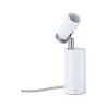 Lampe à poser/applique Runa max 1x_W GU10 Blanc/Gris 230V Métal