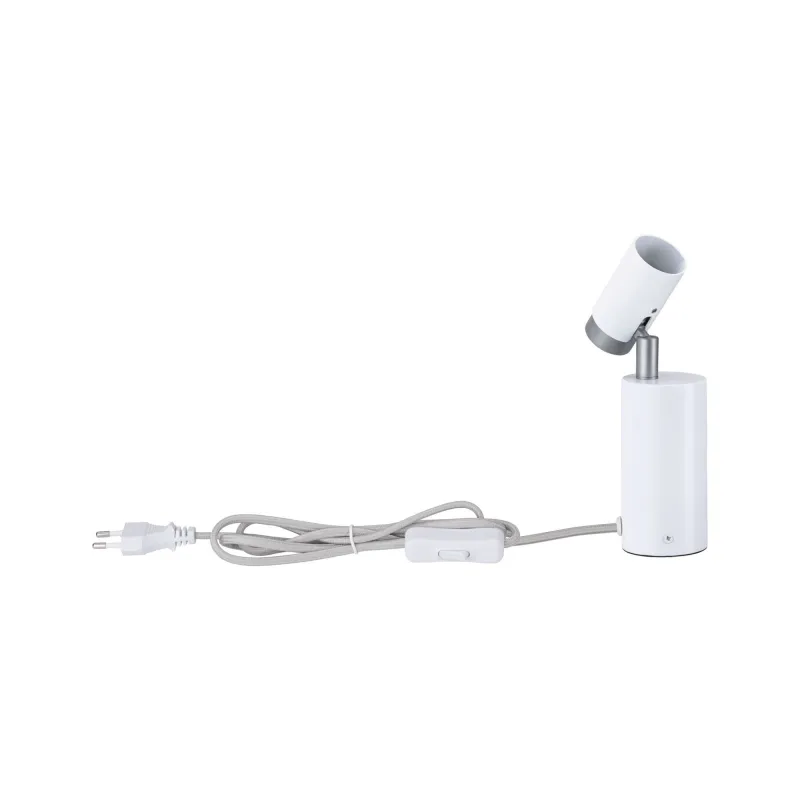 Lampe à poser/applique Runa max 1x_W GU10 Blanc/Gris 230V Métal