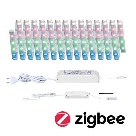 Kit de base MaxLED 500 5m Zigbee RGBW Protect Cover IP44 18W 24V 36VA Argent