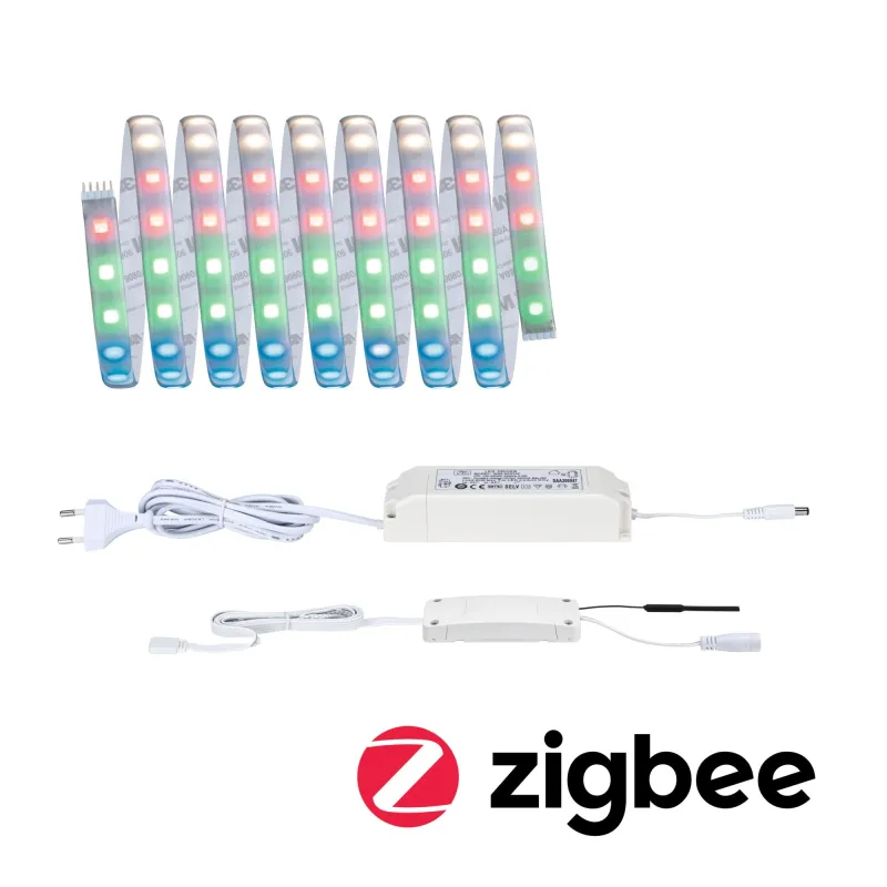 Kit de base MaxLED 500 3m Zigbee RGBW Protect Cover IP44 18W 24V 36VA Argent