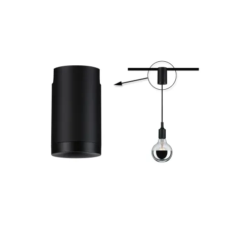 Adaptateur suspension URail Universal Noir dépoli 230 V métal/plastique