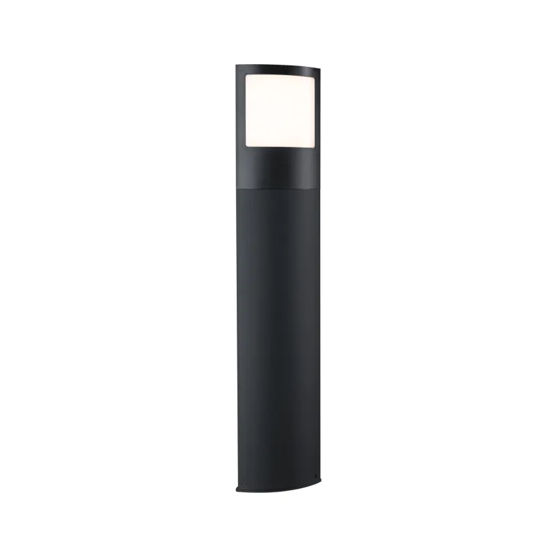 Borne lumineuse ext 230V Padea 3000K Détecteur de mvt IP44 10W anthracite