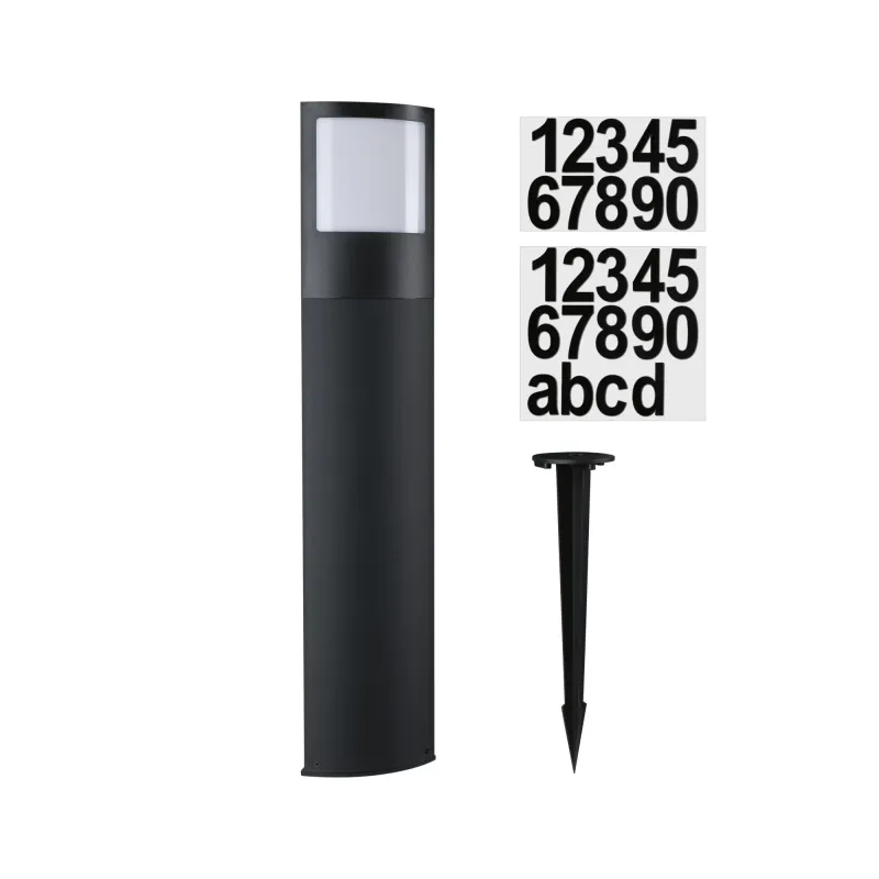 Borne lumineuse ext 230V Padea 3000K Détecteur de mvt IP44 10W anthracite