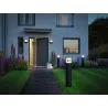 Borne lumineuse ext 230V Padea 3000K Détecteur de mvt IP44 10W anthracite
