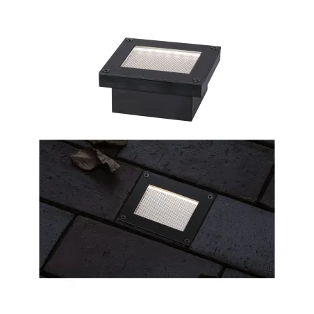 Encastré de sol extérieur solaire Domenic 8x8cm IP67 3000K