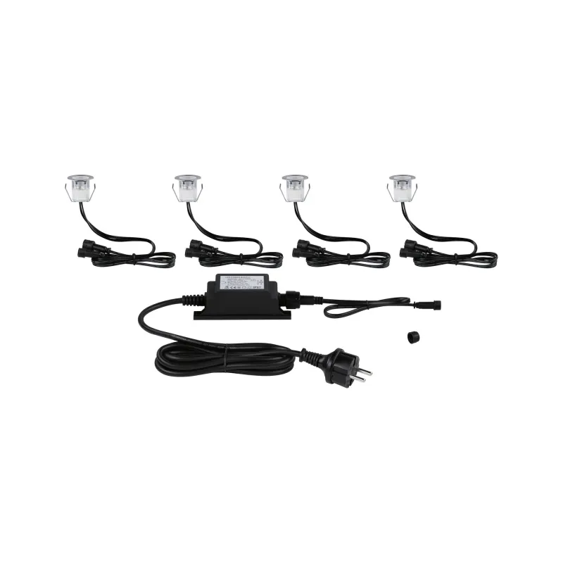 Kit Encastré de sol ext Link+Light 4x0,8W IP67 3000K 12V