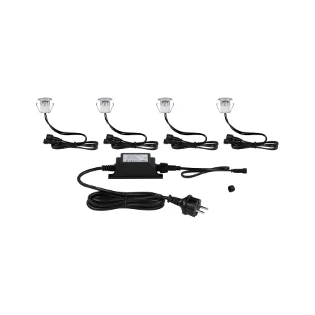 Kit Encastré de sol ext Link+Light 4x0,8W IP67 3000K 12V