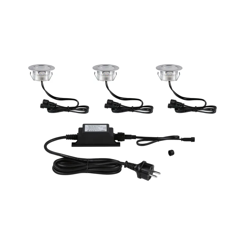 Kit Encastré de sol ext Link+Light 3x1,8W IP67 3000K 12V