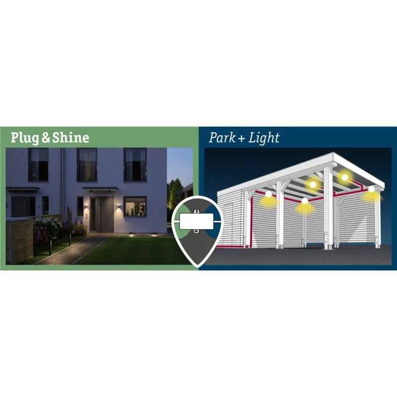 Adaptateur ext Park + Light 24V-12V IP67 24V Plug+Shine