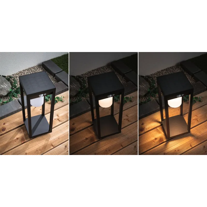 Objet lumineux extérieur solaire Marisol IP44 3000K PIR