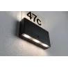 Numéro de maison extérieur solaire Neda IP44 3000K PIR Anthracite