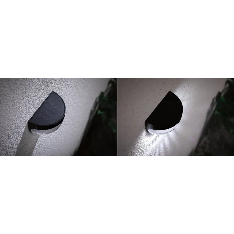 Luminaire d'allée Outdoor Solar Mimmo IP44 plastique Gris