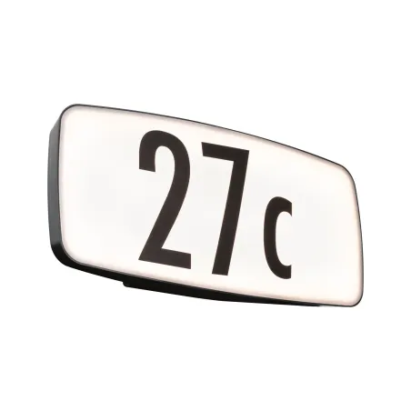 Applique extérieure 230V Sheera Numéro de maison IP44 3000K 8W PIR