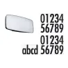 Applique extérieure 230V Sheera Numéro de maison IP44 3000K 8W PIR
