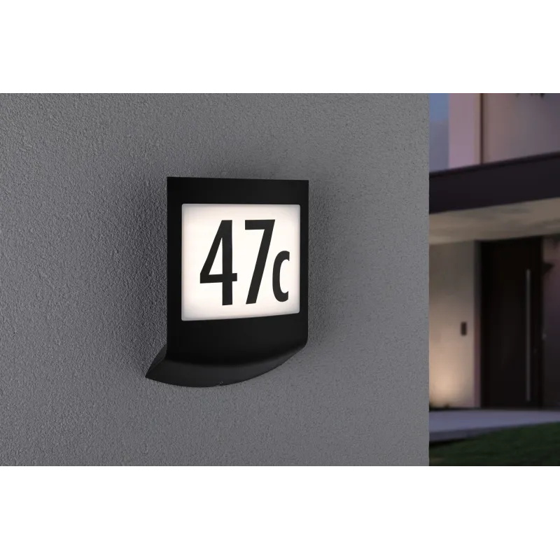 Applique extérieure 230V Padea 3000K IP44 10W Sensor anthracite