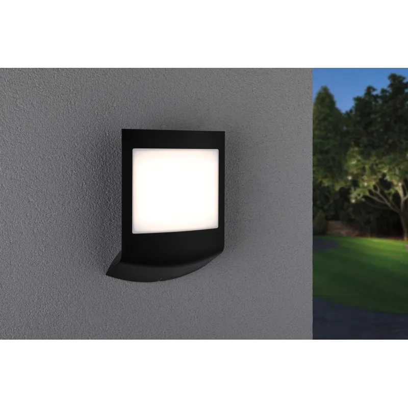 Applique extérieure 230V Padea 3000K IP44 10W Sensor anthracite