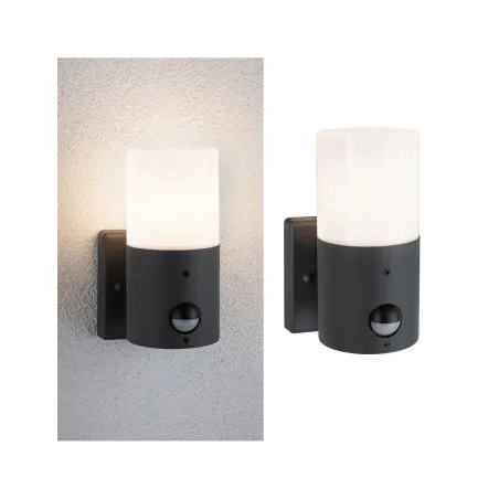 Applique 230V extérieure Tubs PIR IP44 E27 Métal Gris