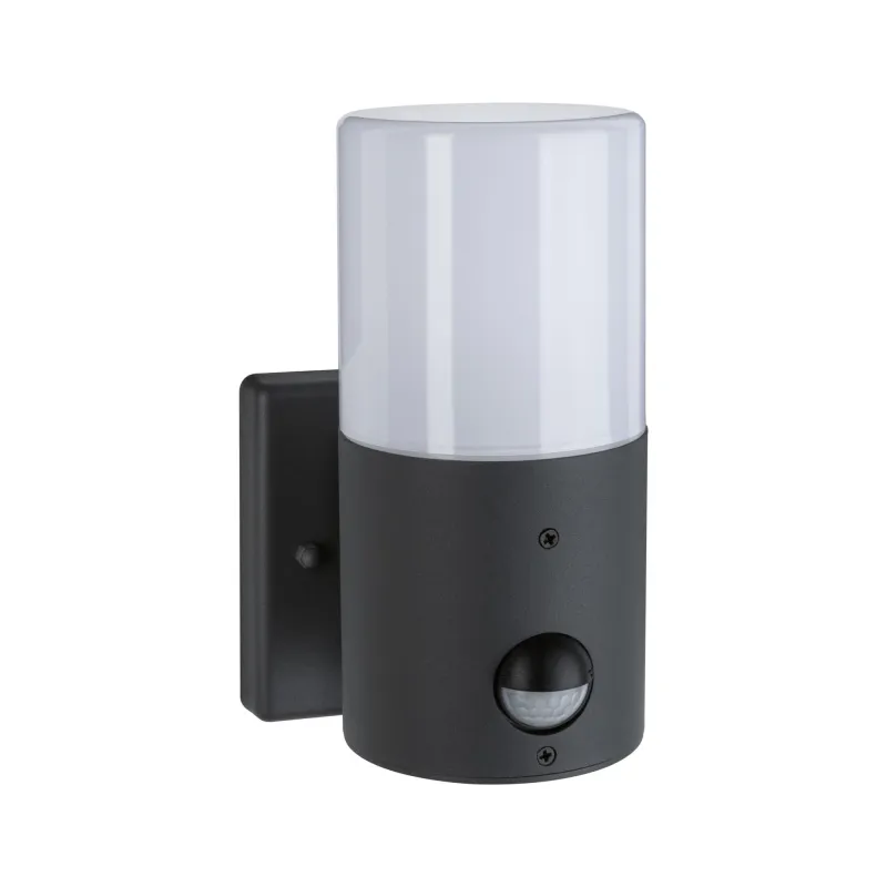 Applique 230V extérieure Tubs PIR IP44 E27 Métal Gris