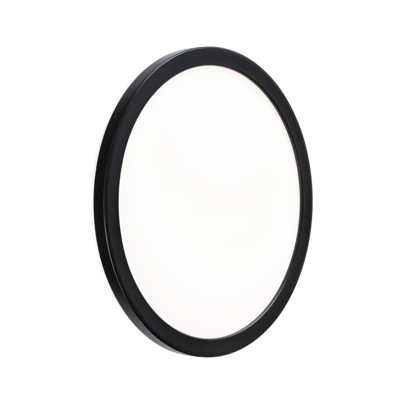 Panneau lamina 230V extérieur rond blanc noir IP44 15W 3000K