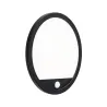 Panneau lamina 230V extérieur rond PIR noir IP44 15W 3000K