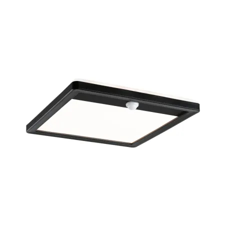 Panneau lamina 230V extérieur carré PIR noir IP44 15W 3000K