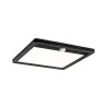 Panneau lamina 230V extérieur carré PIR noir IP44 15W 3000K