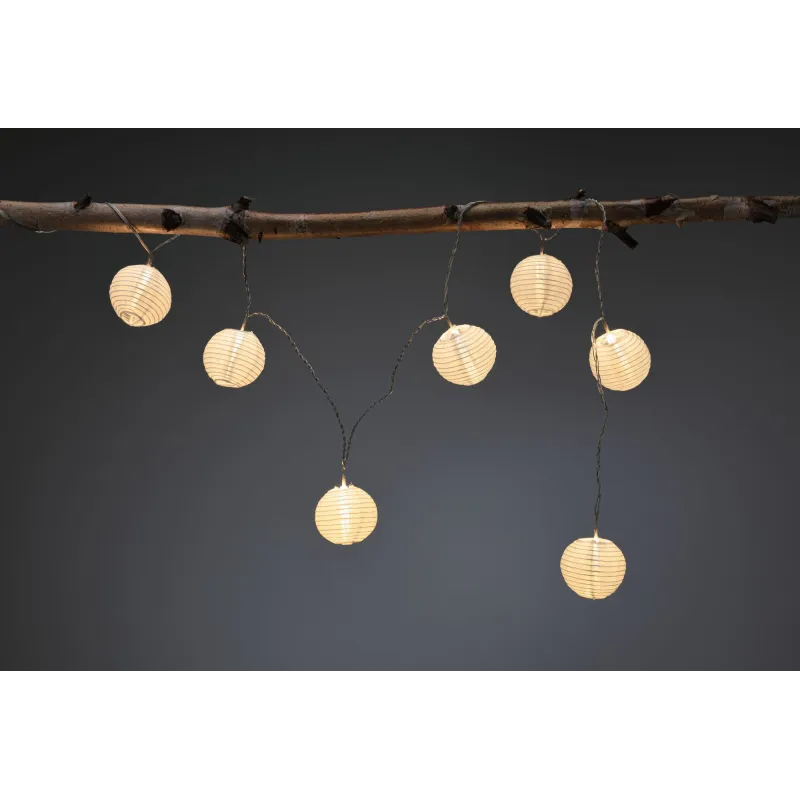 Outdoor Link+Light lampion chain IP44 3000K 72x2lm 12V