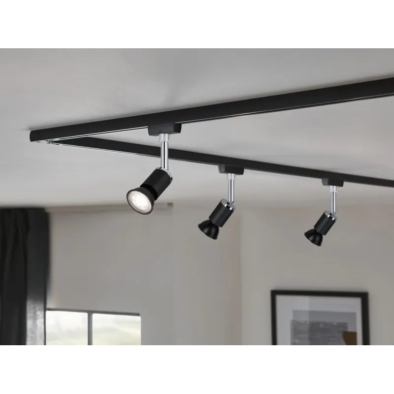 LED GU10 460lm 2700K 36° Black dépoli grd 7W 240V RAL9004