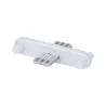 Connecteur de ligne Clever Connect 12V Blanc mat/Plastique