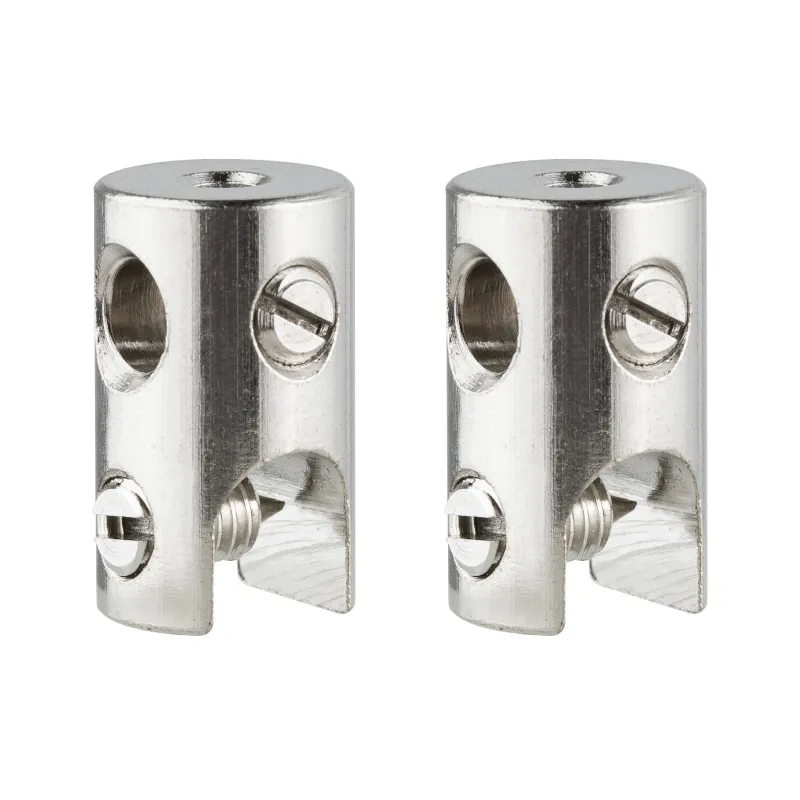 SC L&E Sabot contact pour câbles, par 2, max.150W/pc max.300W, Chrome, 12V