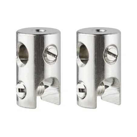 SC L&E Sabot contact pour câbles, par 2, max.150W/pc max.300W, Chrome, 12V