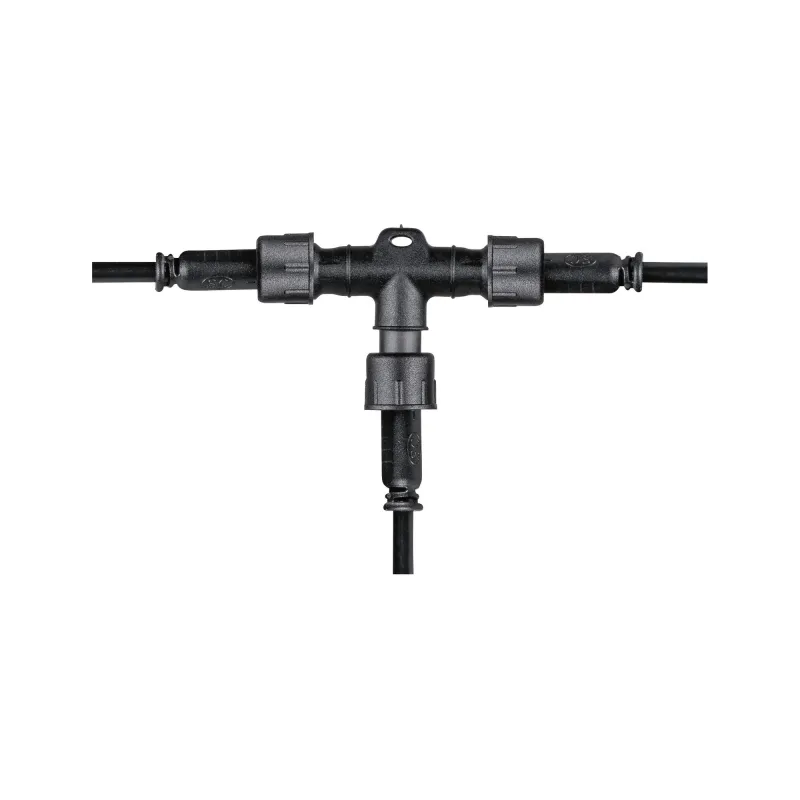 Connecteur en T ext Park + Light IP67 1-in/2-out connector