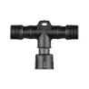 Connecteur en T ext. Link+Light IP67 1-in/1-out T-connector