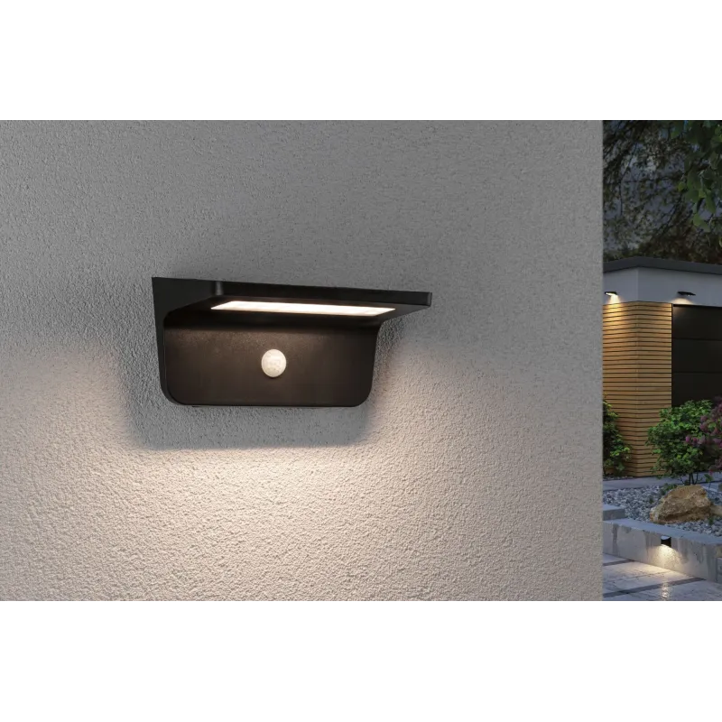 Applique Solaire SOLVEIG 600 Lumens avec Détecteur de Mouvement | Éclairage Extérieur LED Autonome IP44
