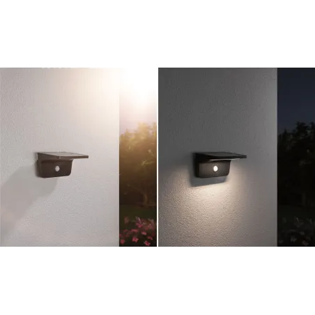 Applique Solaire SOLVEIG 600 Lumens avec Détecteur de Mouvement | Éclairage Extérieur LED Autonome IP44
