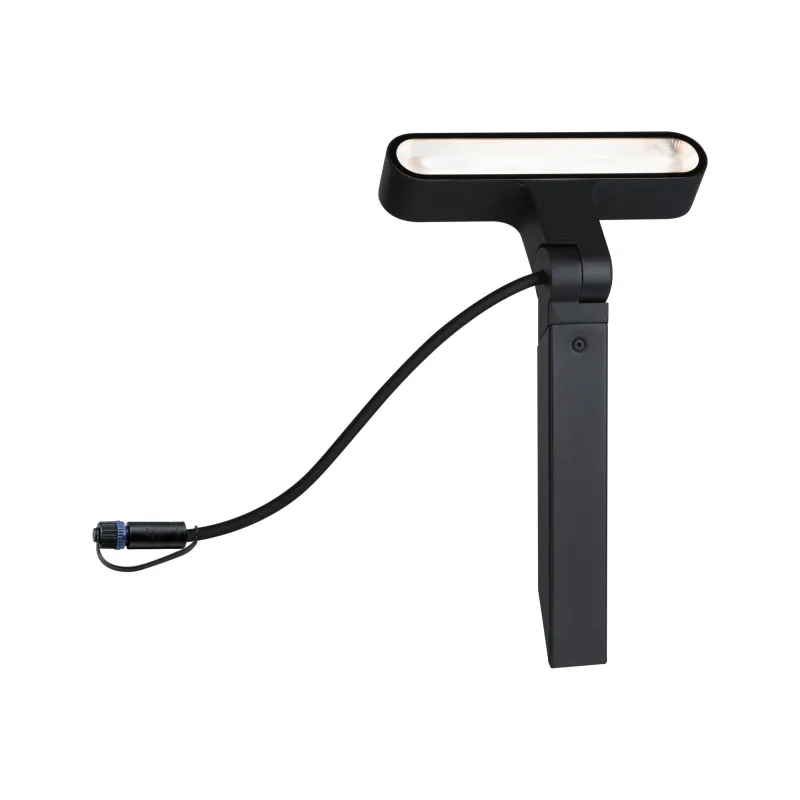 Plug & Shine Projecteur de jardin LED Ito Spot individuel Orientation horizontale IP65 3000K 6W Anthracite