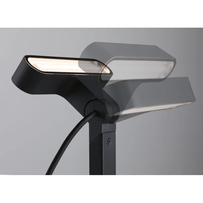 Plug & Shine Projecteur de jardin LED Ito Spot individuel Orientation horizontale IP65 3000K 6W Anthracite