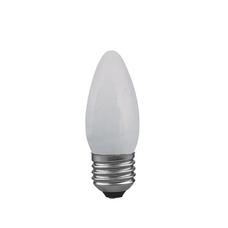 Ampoule à incandescence Bougie E27 230V 40lm 8W 2300K gradable Dépoli