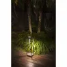 borne led potelet lampadaire solaire a detecteur de mouvement ip54-150lm-3000k-gris anthracite