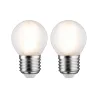 LED fil sphérique x2 470lm E27